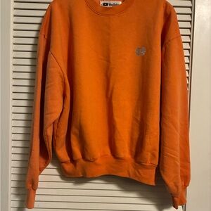 Vibrant Orange Crewneck Sweater